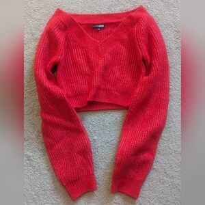 Fashion Nova Red Knit Sweater